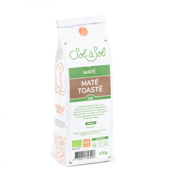 SC_2022-05-25_17-02-51 Maté toasté bio et équitable, Brésil. Feuilles entières à infuser comme un thé.