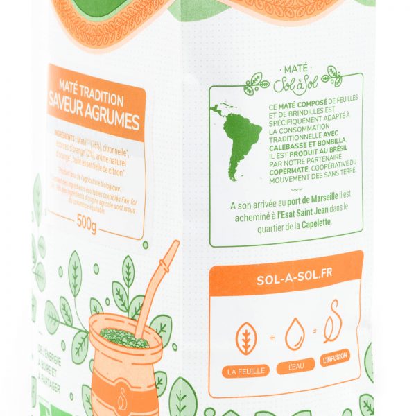 SC_2022-05-25_17-06-27 Yerba maté bio et équitable aux agrumes, fuilles entières, Brésil. Idéale pour calebasse.